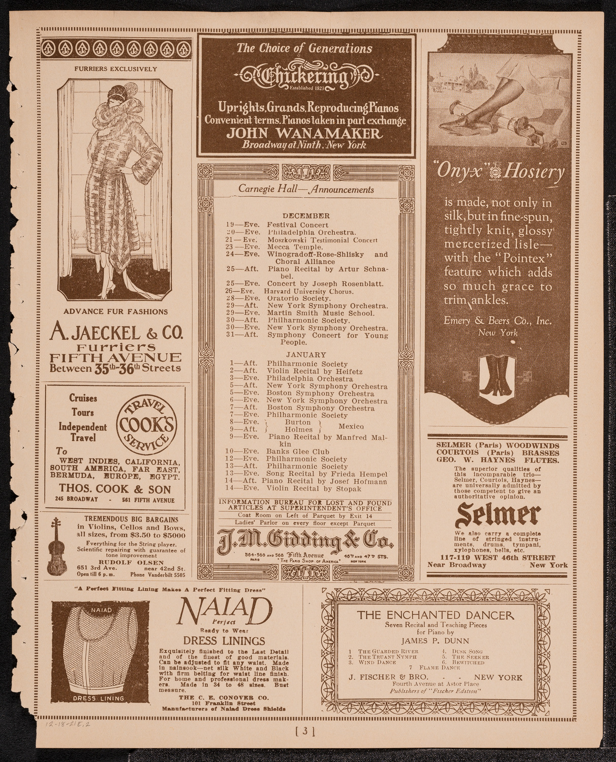 Newman Traveltalks: Switzerland, December 18, 1921, program page 3