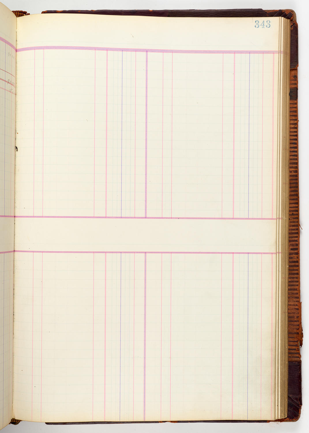 Music Hall Accounting Ledger, volume 3, page 343