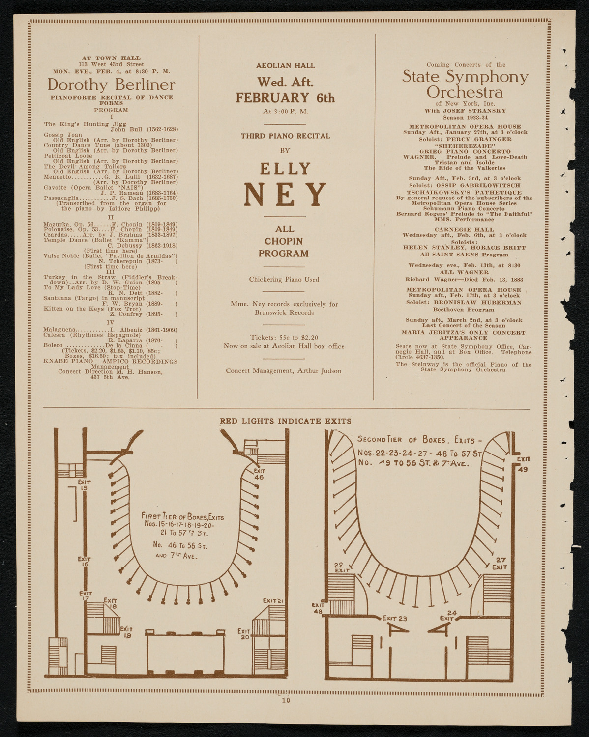 New York Philharmonic Students' Concert, January 30, 1924, program page 12