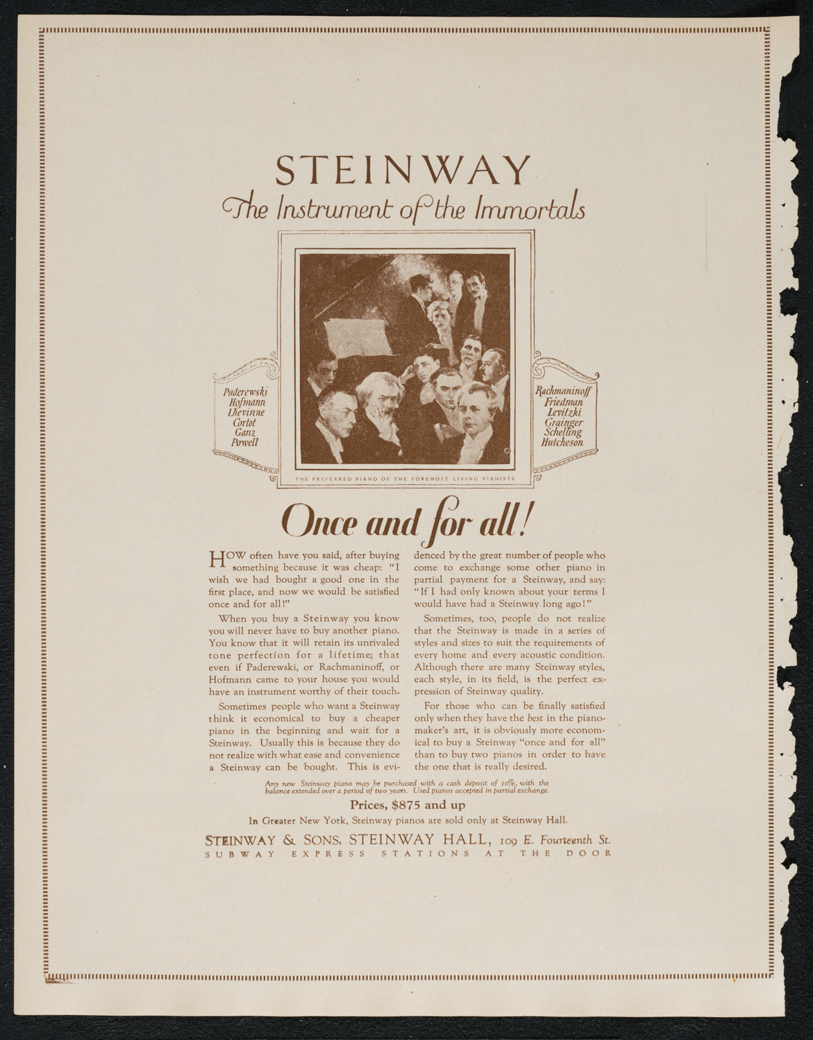 Concierto Espagnol, October 21, 1922, program page 4