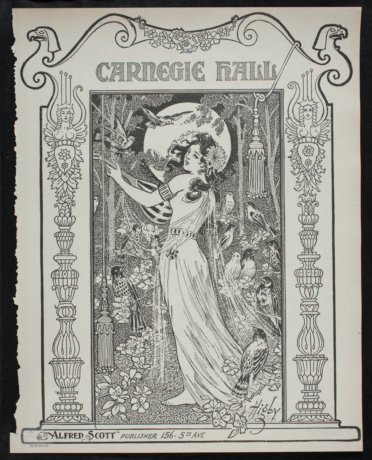 Volpe Symphony Society of New York, November 26, 1912, program page 1