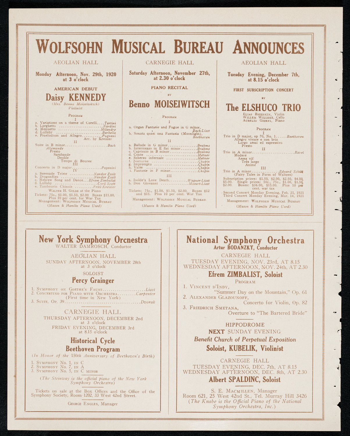 Newman Traveltalks: Jerusalem and the Holy Land, November 21, 1920, program page 8