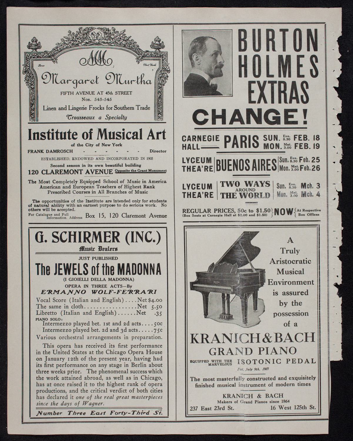 Russian Symphony Society of New York, February 11, 1912, program page 6