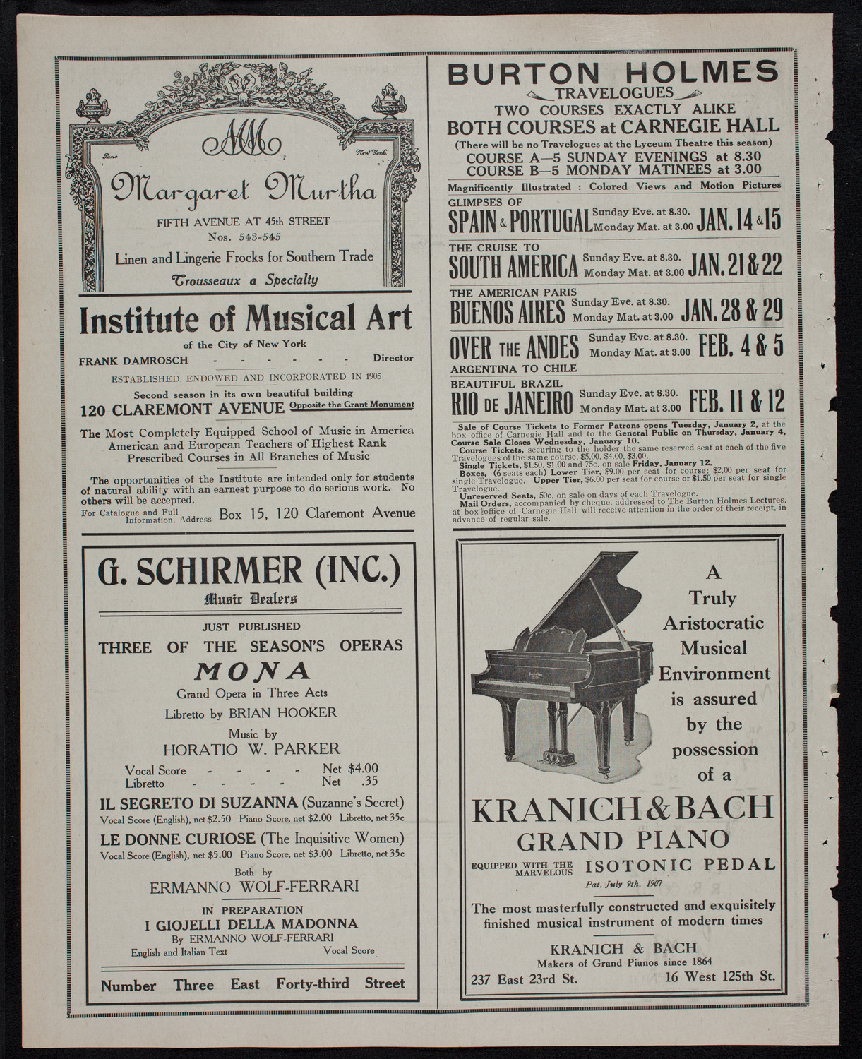 Columbia University Festival Chorus, December 18, 1911, program page 6