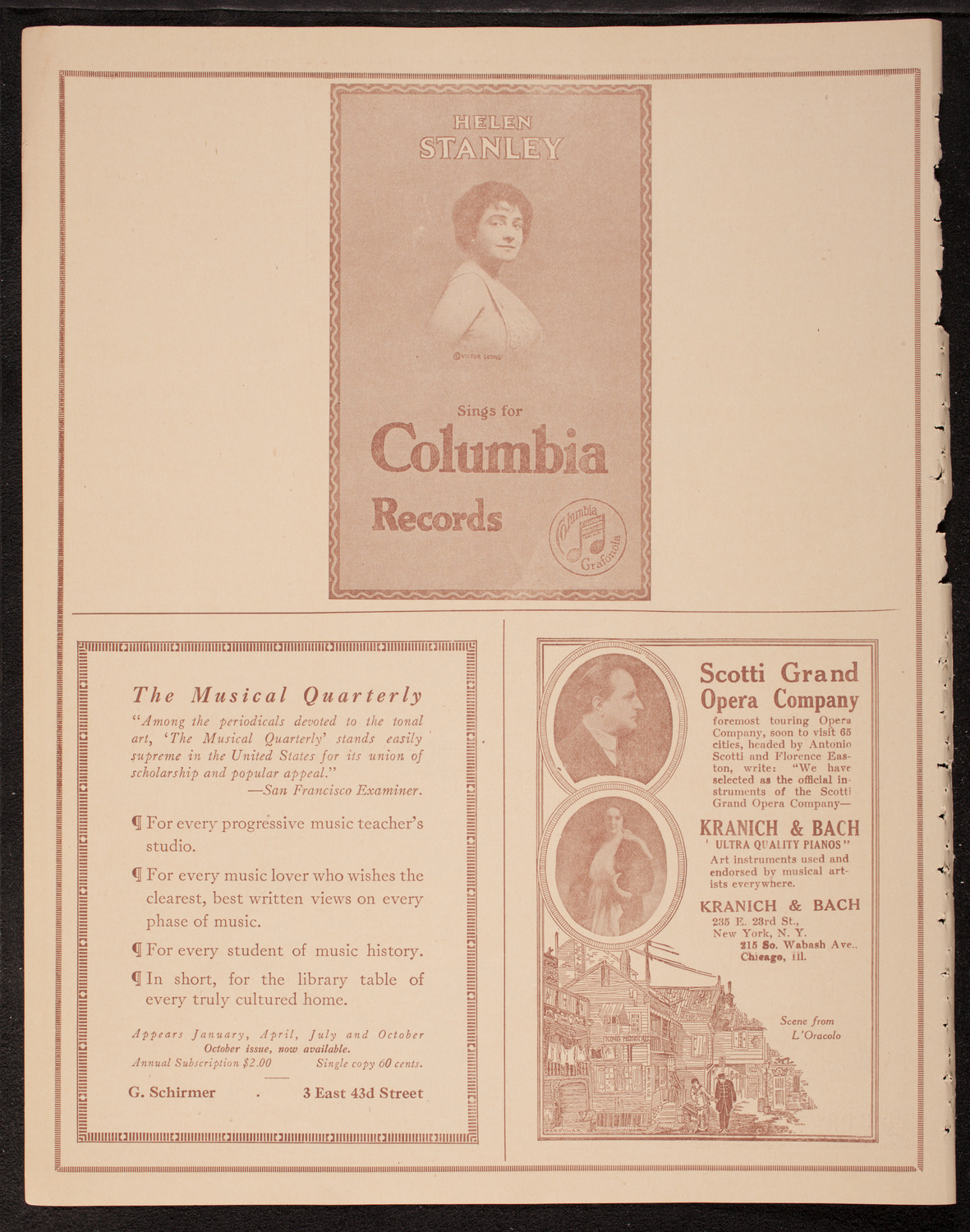 The Famous Palestine Music Ensemble "Zimro", November 1, 1919, program page 6