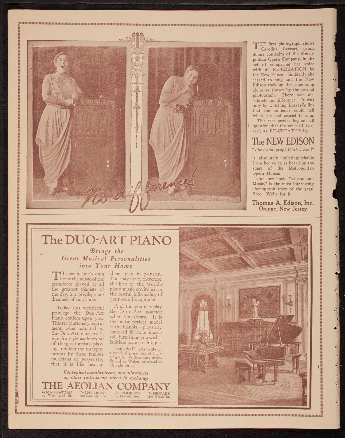 Reinald Werrenrath, Baritone, November 2, 1919, program page 2