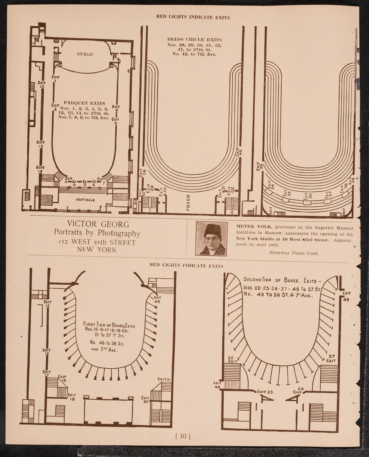 Emmy Destinn, Soprano, October 28, 1921, program page 10