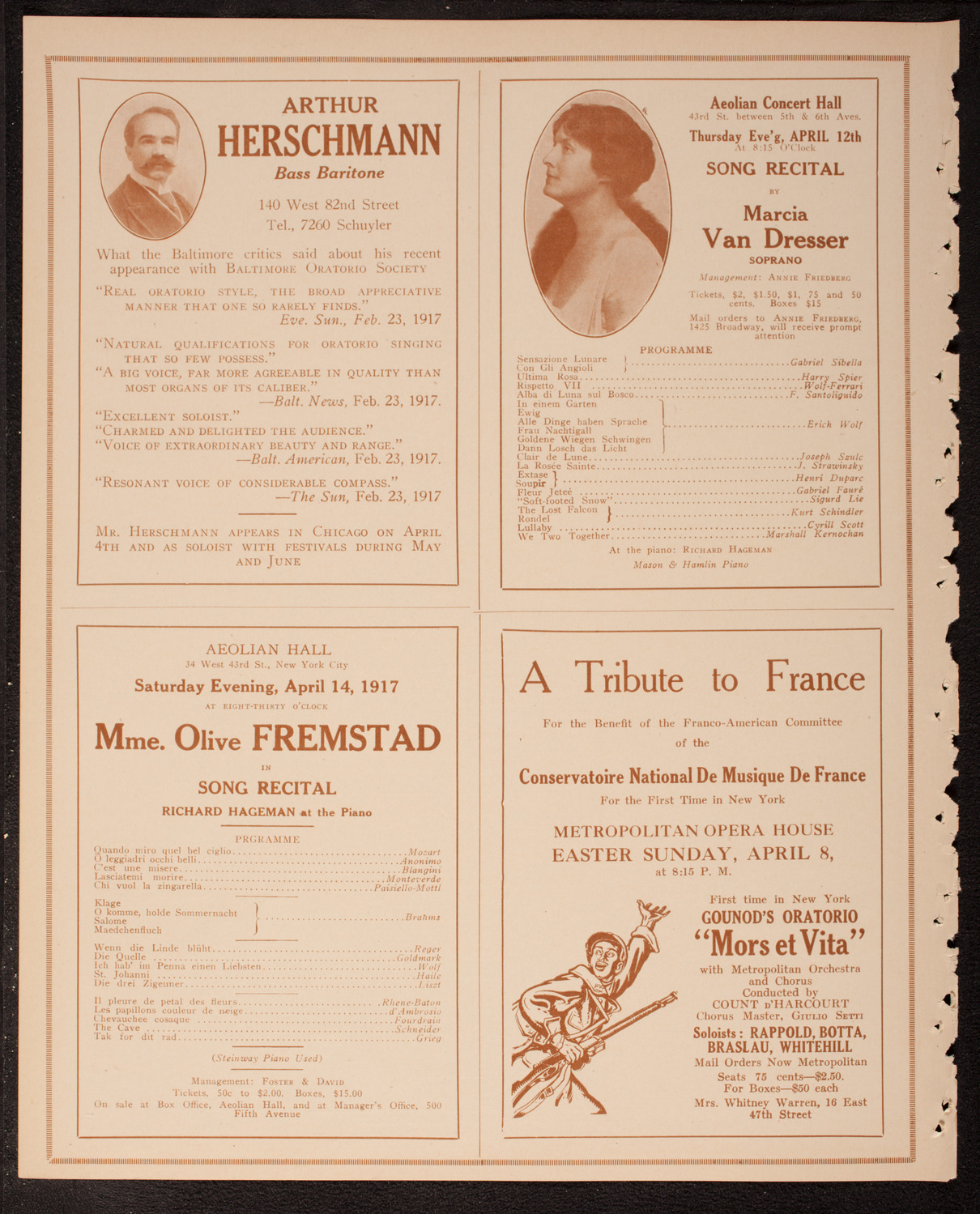 New York Banks' Glee Club, April 7, 1917, program page 10