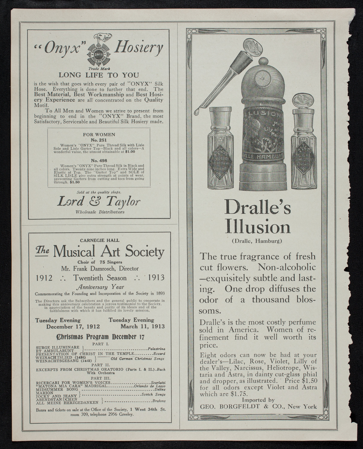 New York Philharmonic, November 28, 1912, program page 8