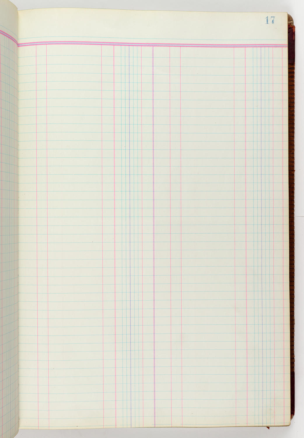 Music Hall Accounting Ledger Journal, volume 6, page 17