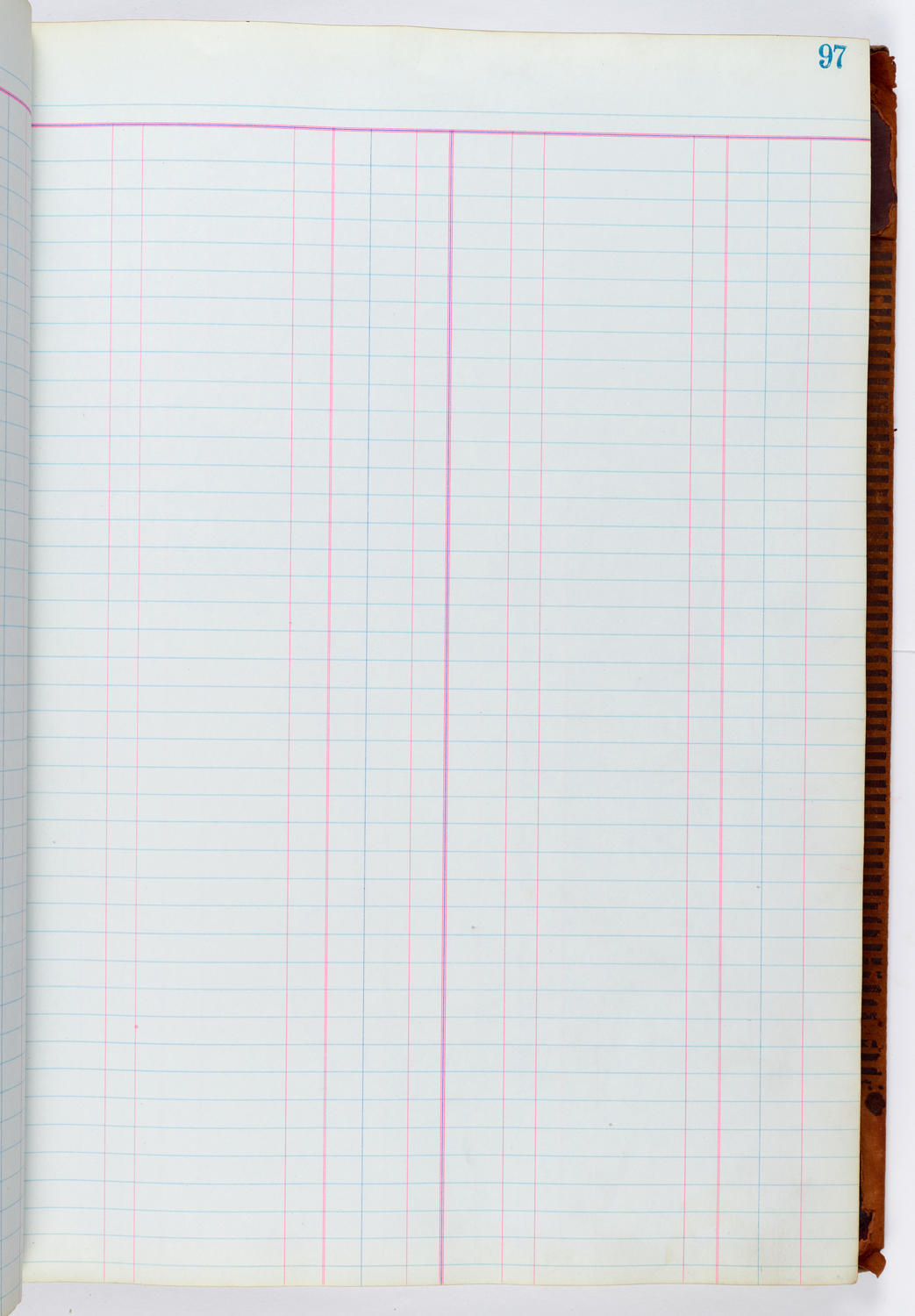 Music Hall Accounting Ledger, volume 1, page 97