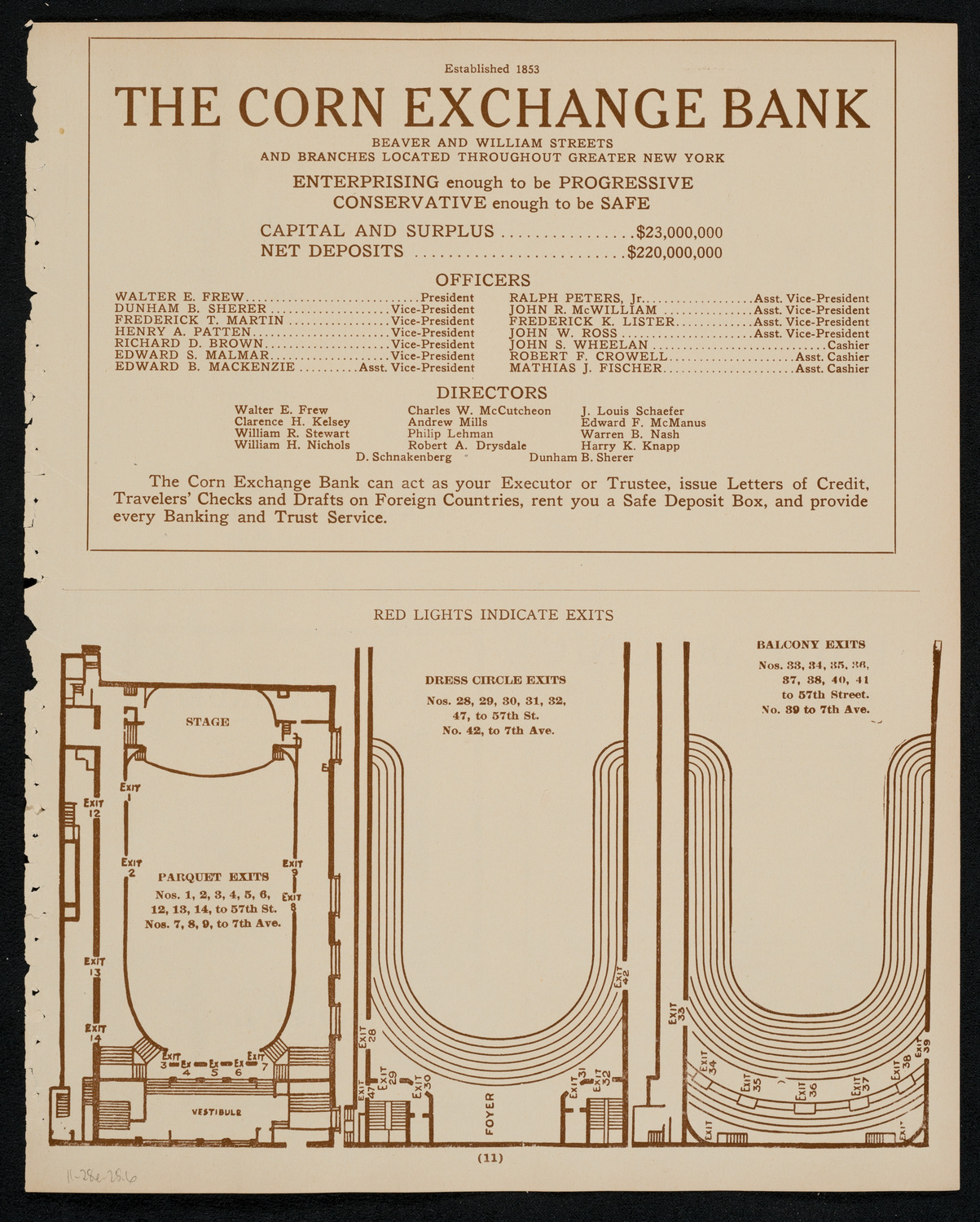 New York Philharmonic, November 28, 1925, program page 11