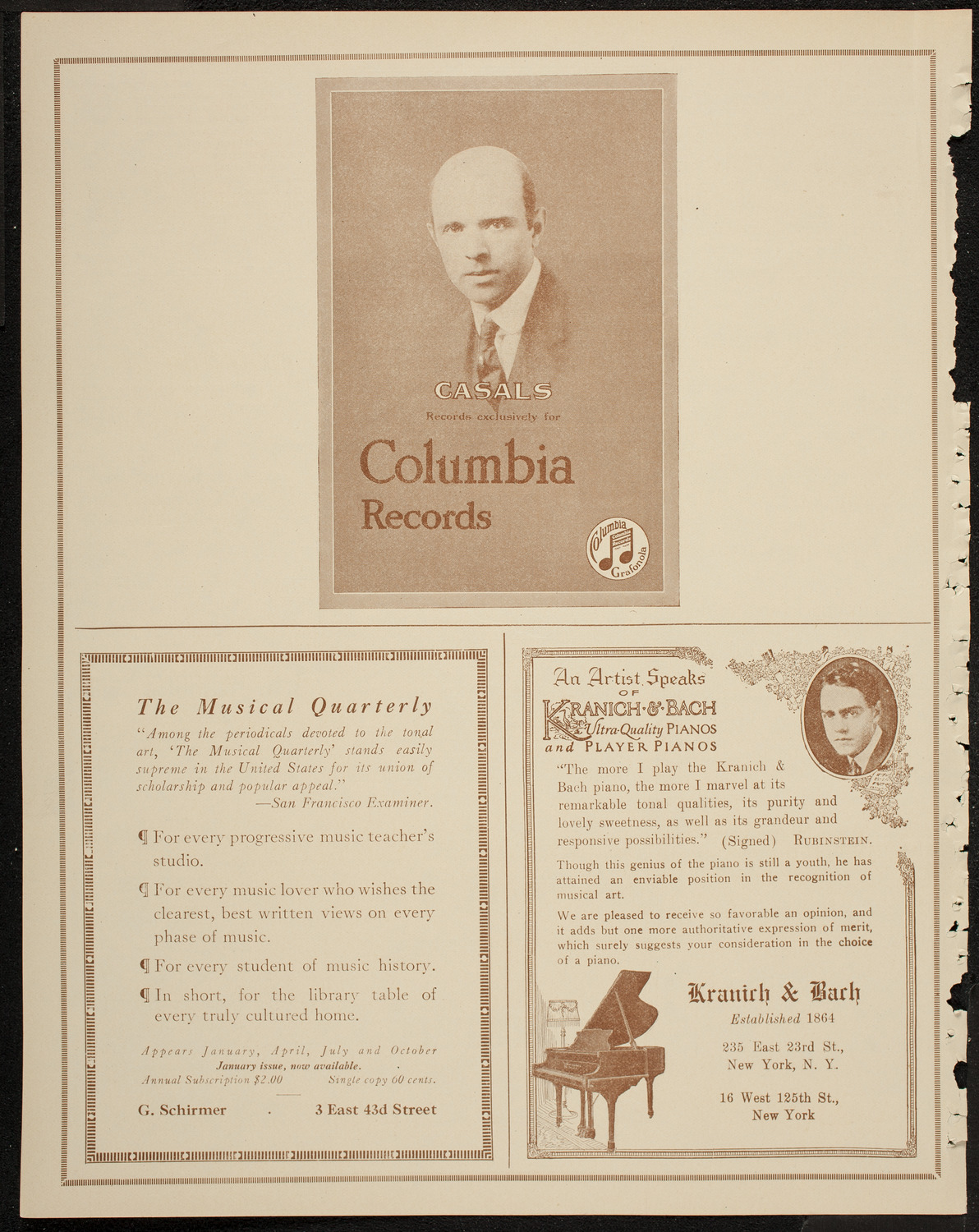 New York Philharmonic, February 22, 1920, program page 6