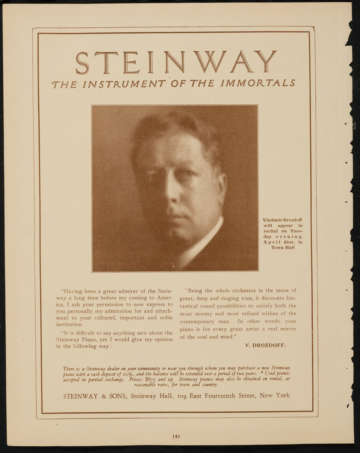 Ethyl Hayden, Soprano, April 20, 1925, program page 4