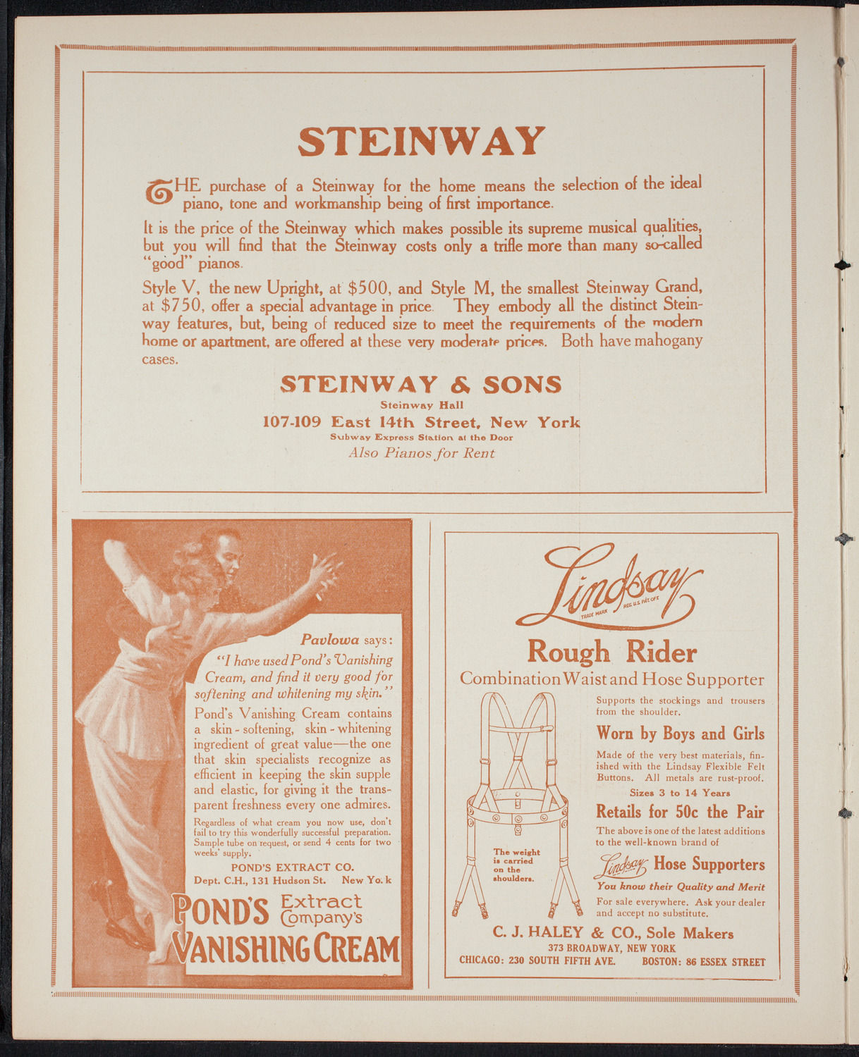 Boston Symphony Orchestra, March 20, 1915, program page 4