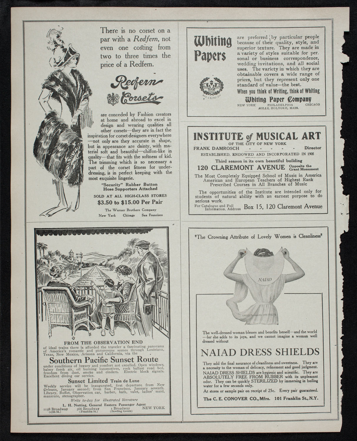 Eugène Ysaÿe, Violin, December 5, 1912, program page 2