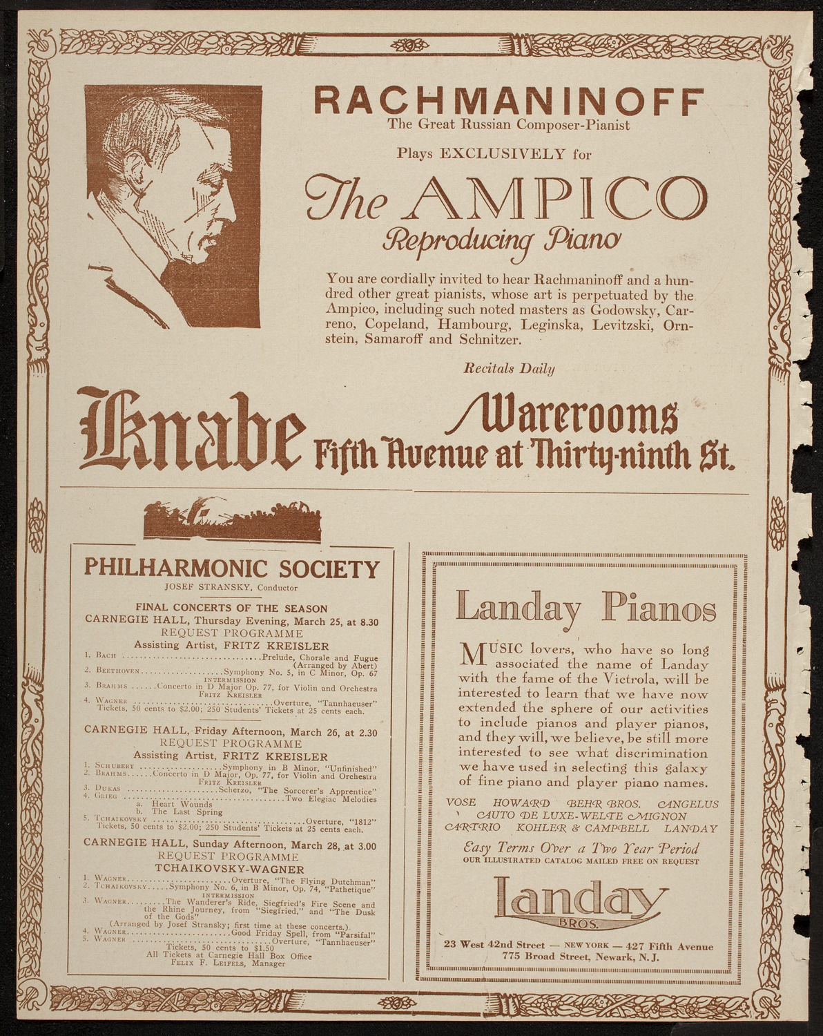 Rudolph Polk, Violin, March 23, 1920, program page 12