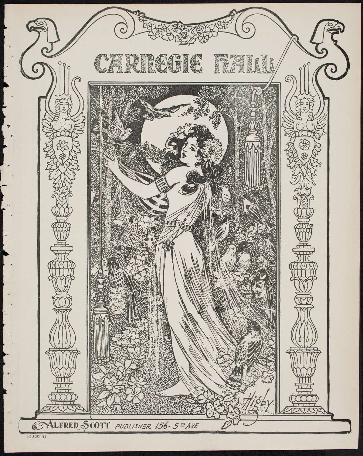 Boston Symphony Orchestra, March 25, 1911, program page 1