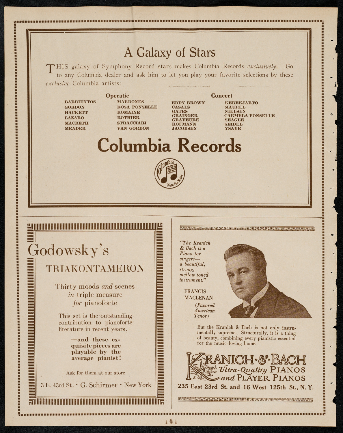 Emma Calvé, Soprano, May 4, 1922, program page 6