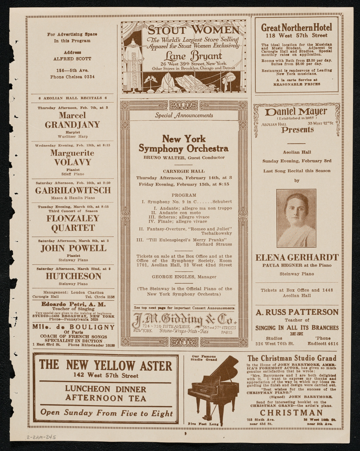 Symphony Concert for Young People, February 2, 1924, program page 9