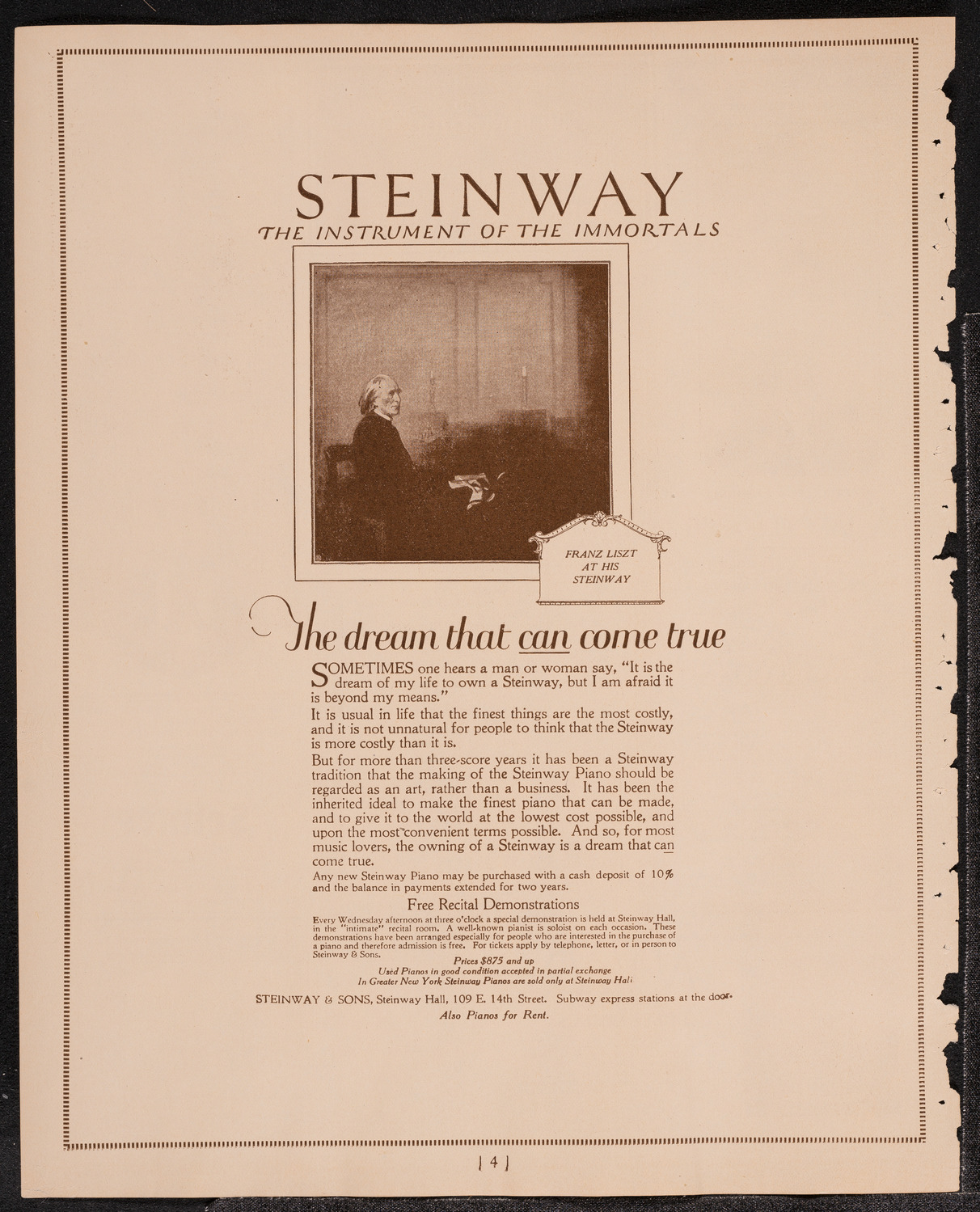 The Open Door—A Negro Pageant with Music, November 22, 1921, program page 4