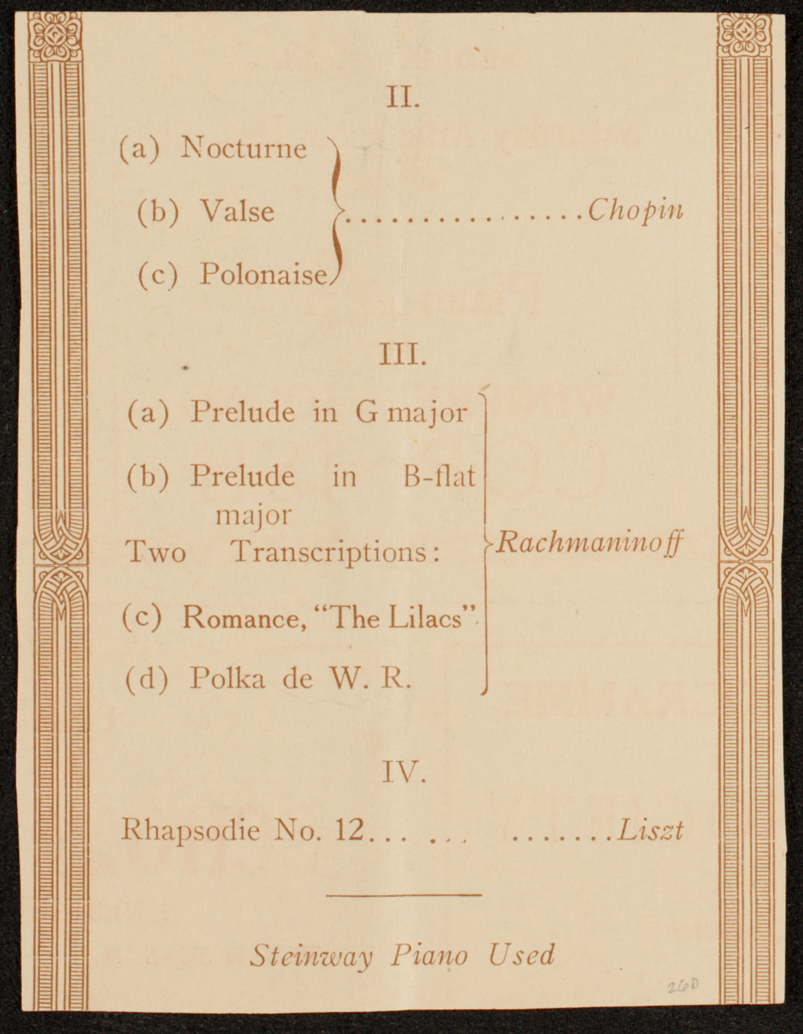 Philadelphia Orchestra, December 17, 1918, program page 7