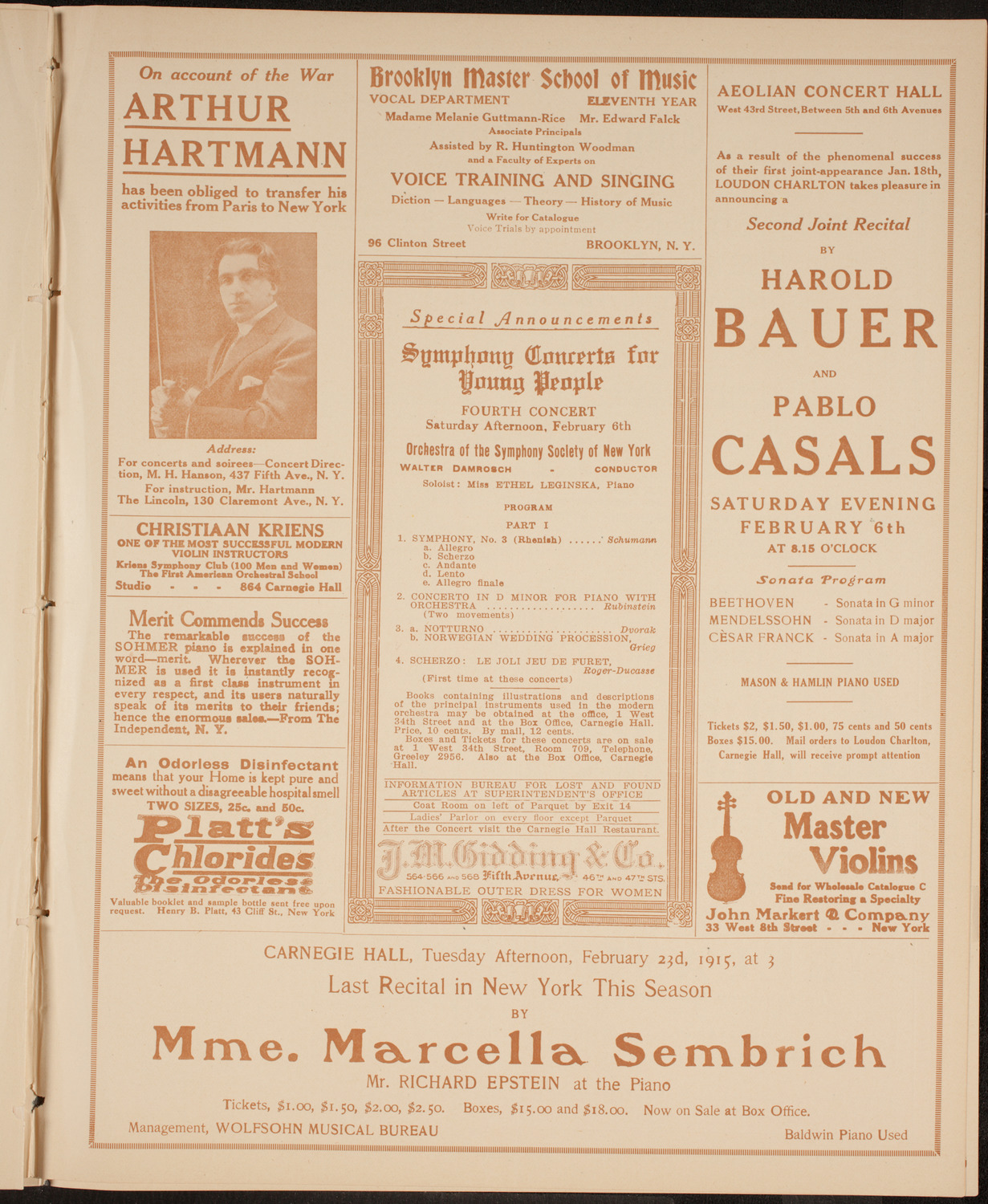 University Glee Club of New York City, January 30, 1915, program page 9