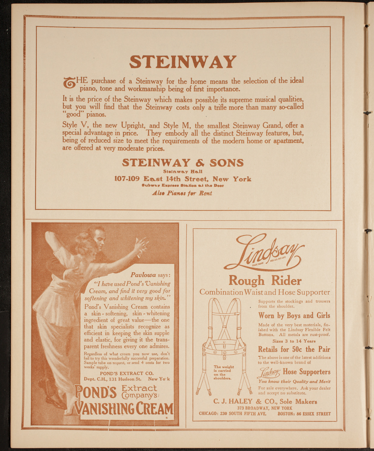 Elena Gerhardt, Soprano, February 13, 1915, program page 4