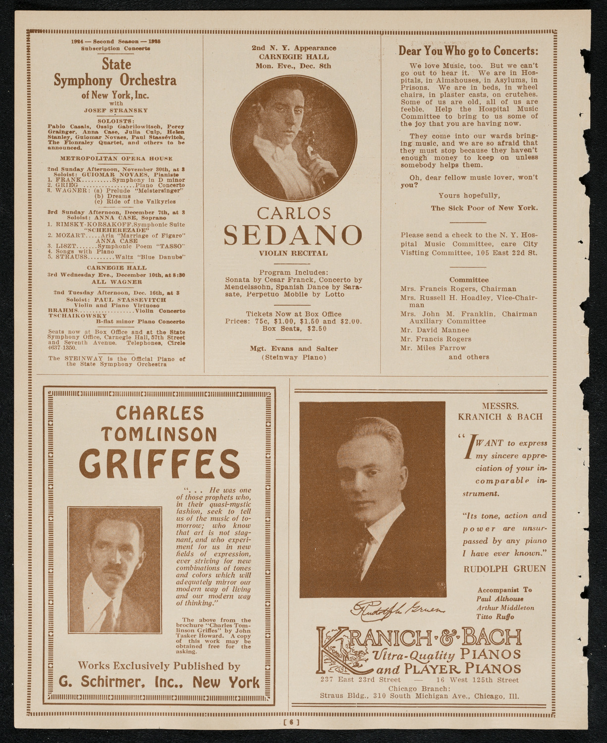 Newman Traveltalks: Ceylon and Singapore, November 30, 1924, program page 6