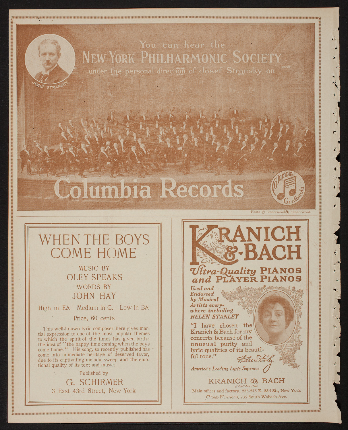 New York Philharmonic, February 24, 1918, program page 6