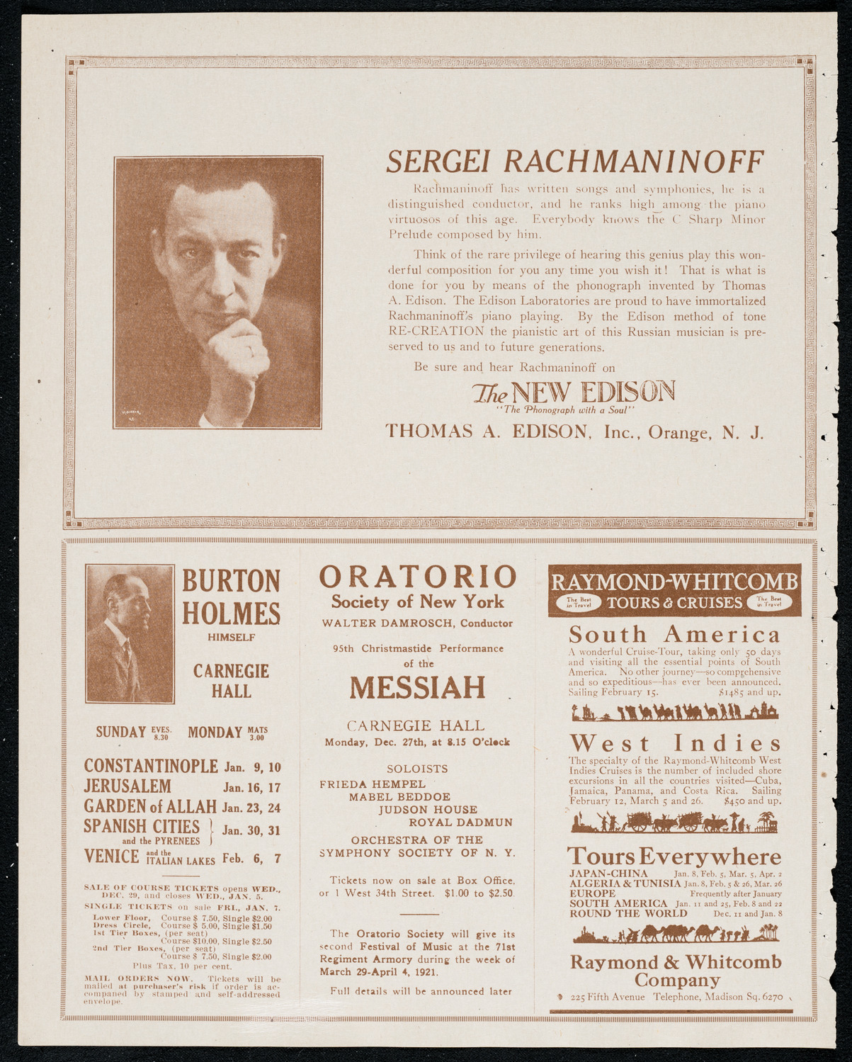 Newman Traveltalks: Ireland, December 19, 1920, program page 2