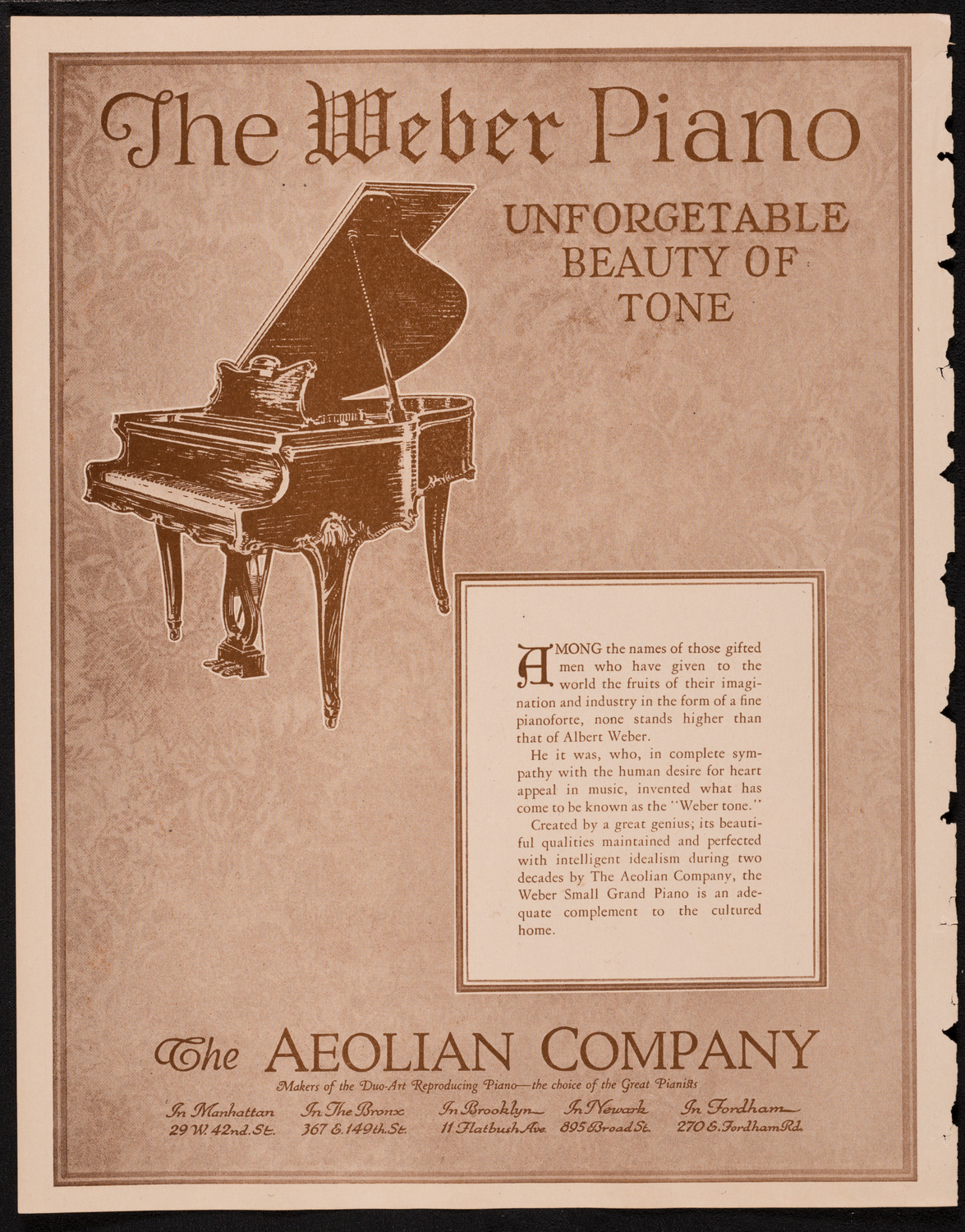 Fritz Kreisler, Violin, February 8, 1925, program page 2