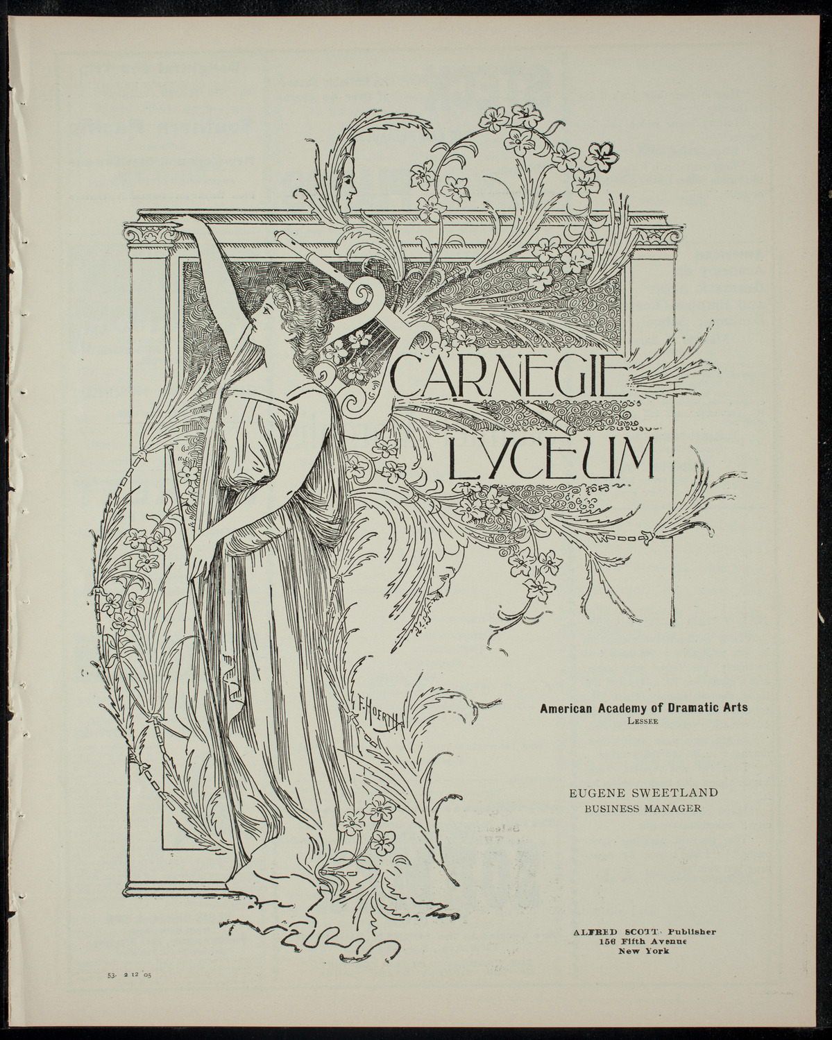 Samuel Margolis and Others, February 12, 1905, program page 1