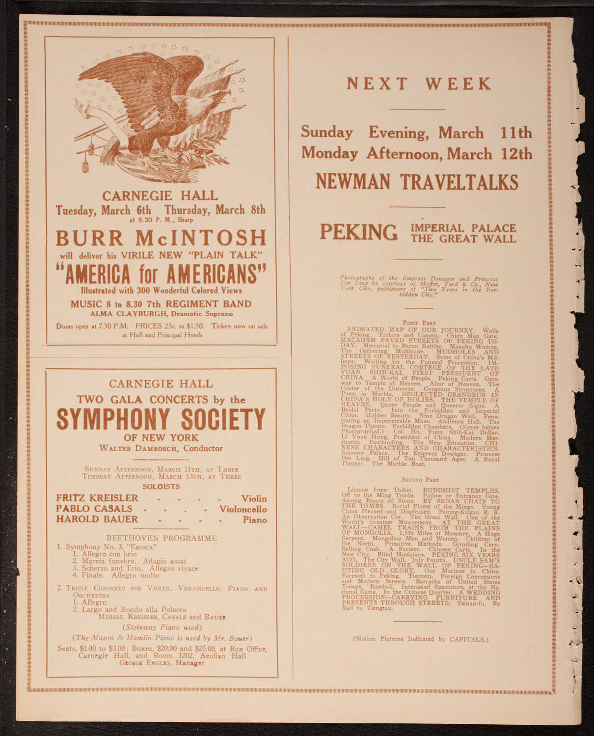 Meeting: American Rights League, March 5, 1917, program page 8