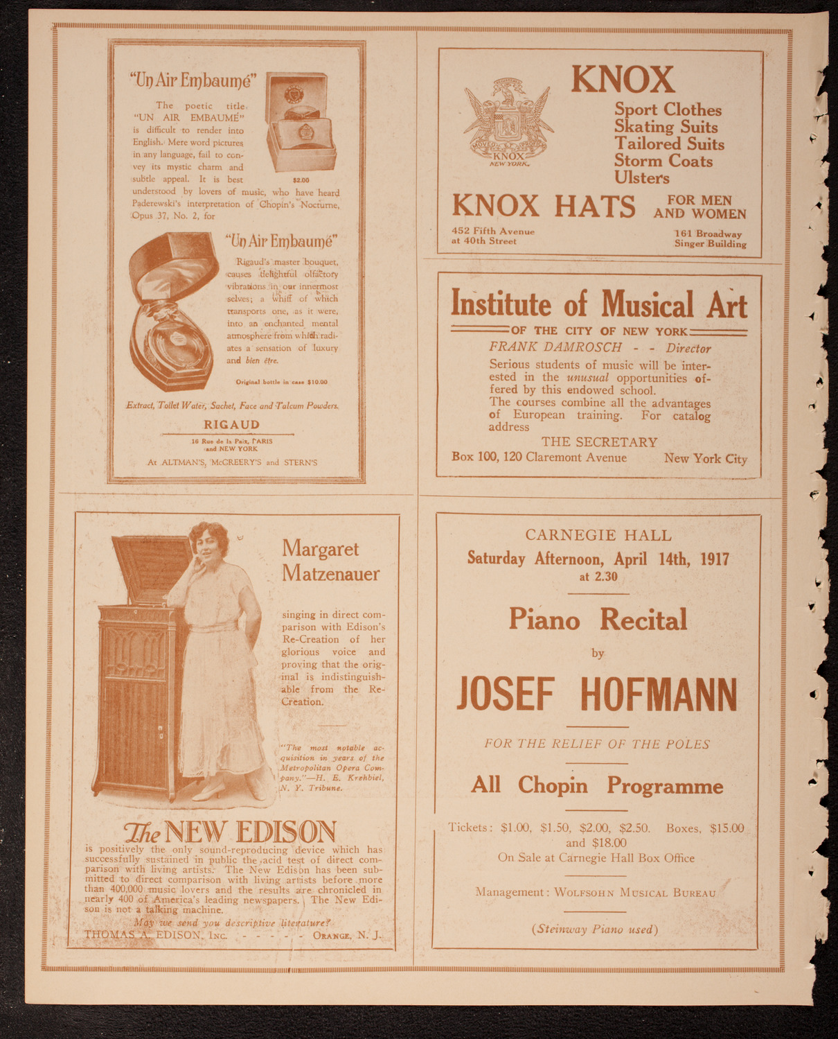 Irish Republic Anniversary Concert: Clan-na-Gael and Cumann-na-mBan, Inc., April 8, 1917, program page 2