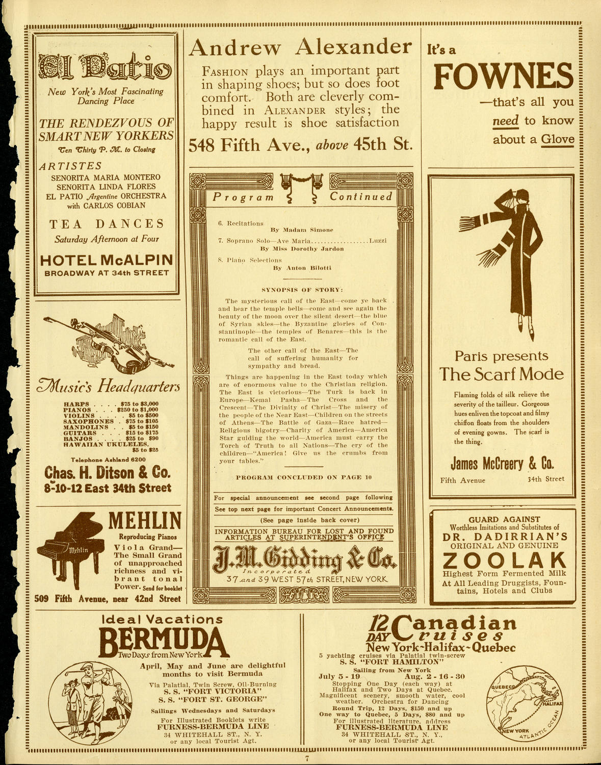 Rt. Rev. Monsignor R. Barry-Doyle: The Call of the East, April 16, 1924, program page 7