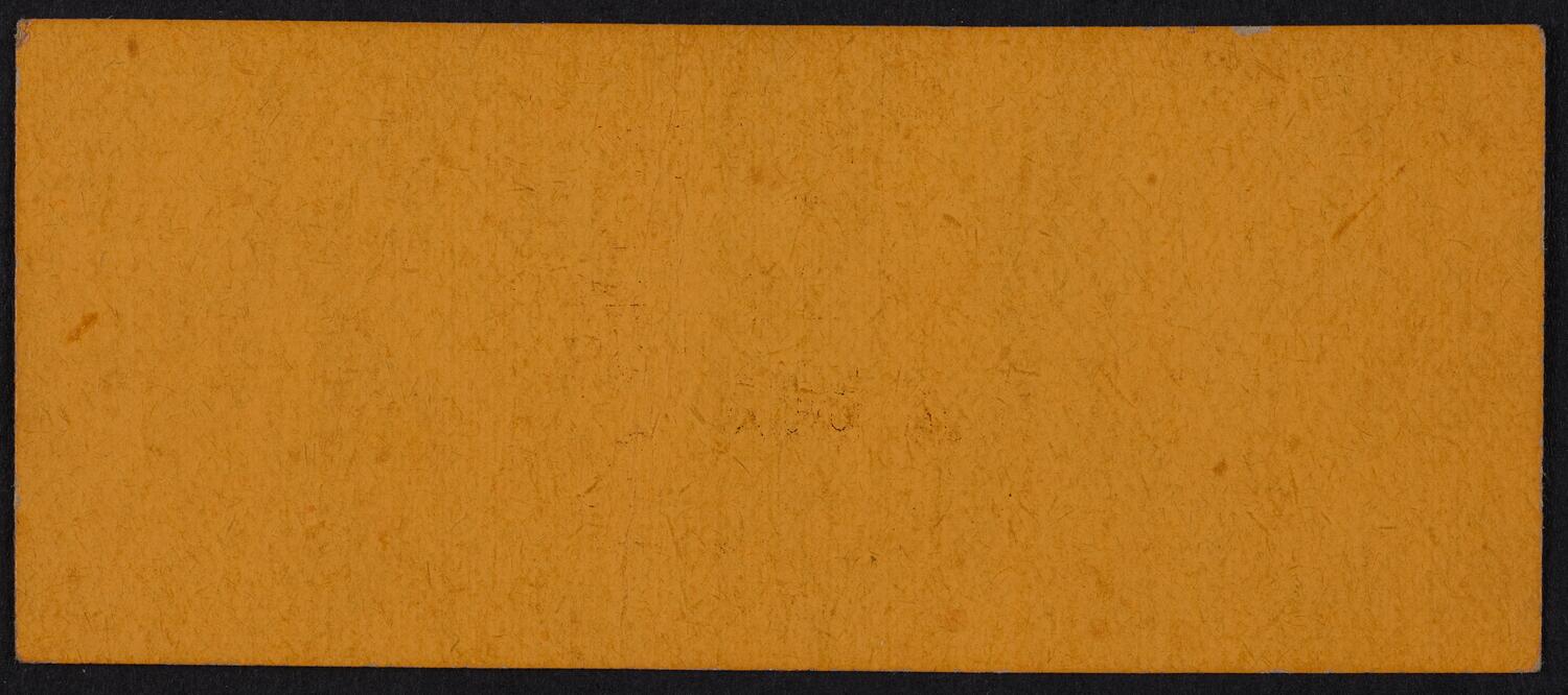 Ticket for Gala Music Festival: Fourth District Masonic Association Benefit for Masonic Hospital, May 24, 1919 (back)