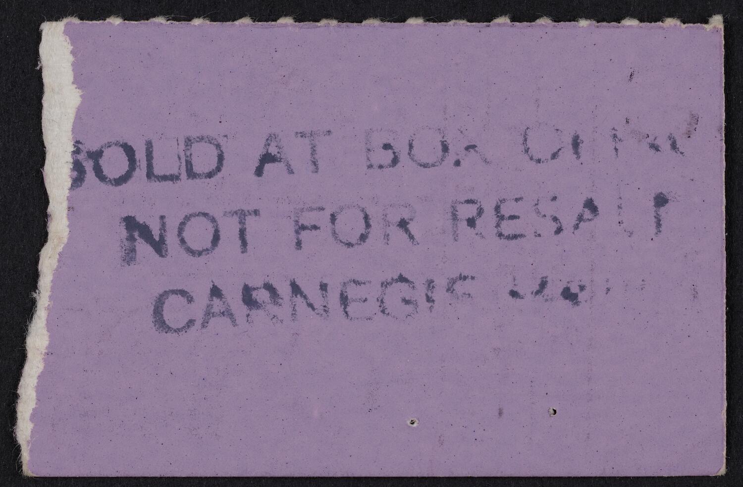 Ticket for Saint Paul Chamber Orchestra, June 6, 1983 (back)