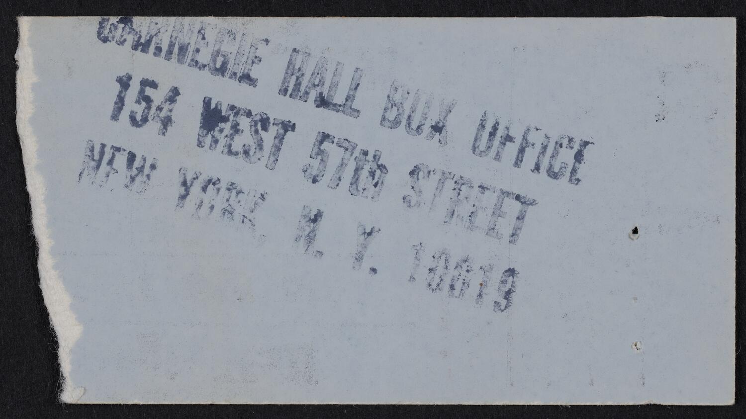 Ticket for Steve & Eydie, June 15, 1983 (back)