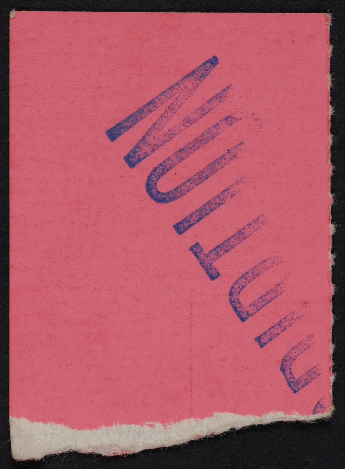 Ticket for Grace Bumbry, March 5, 1979 (back)