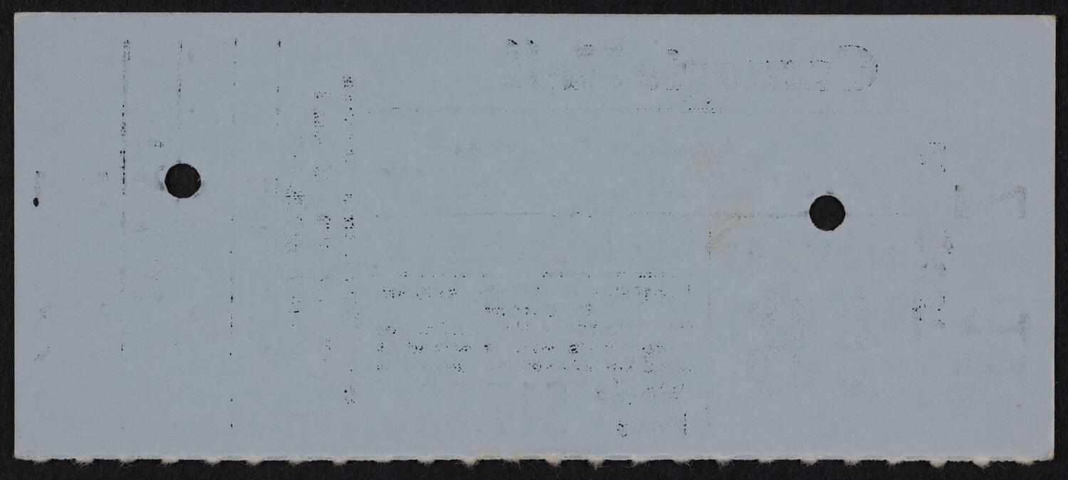 Ticket for Pittsburgh Symphony Orchestra, November 18, 1981 (back)