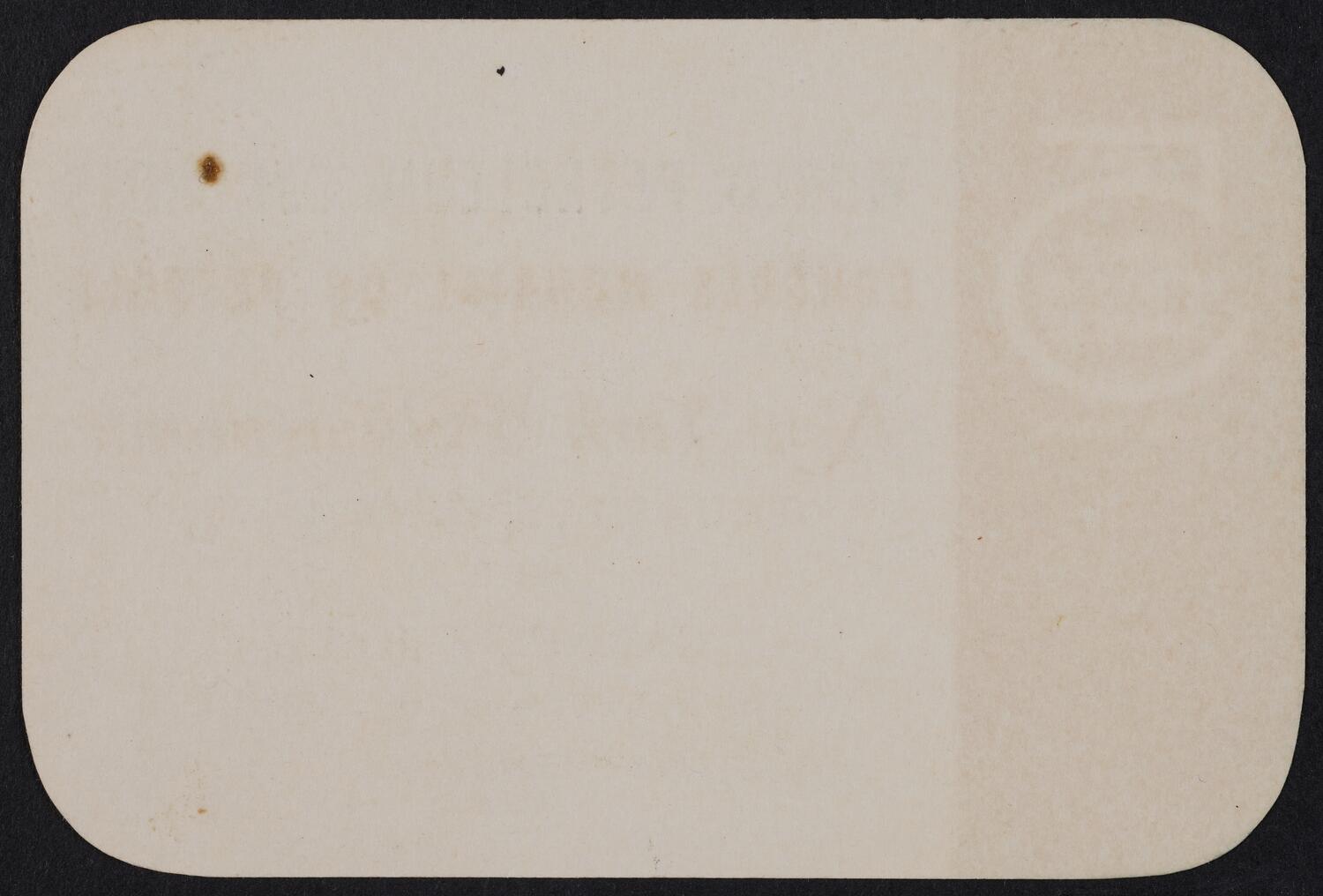 Ticket for World Petroleum Congress: New York Philharmonic, June 5, 1959 (back)