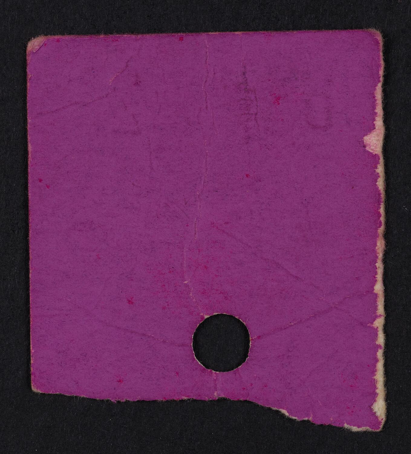 Ticket for Philharmonic-Symphony Society of New York, October 15, 1944 (back)