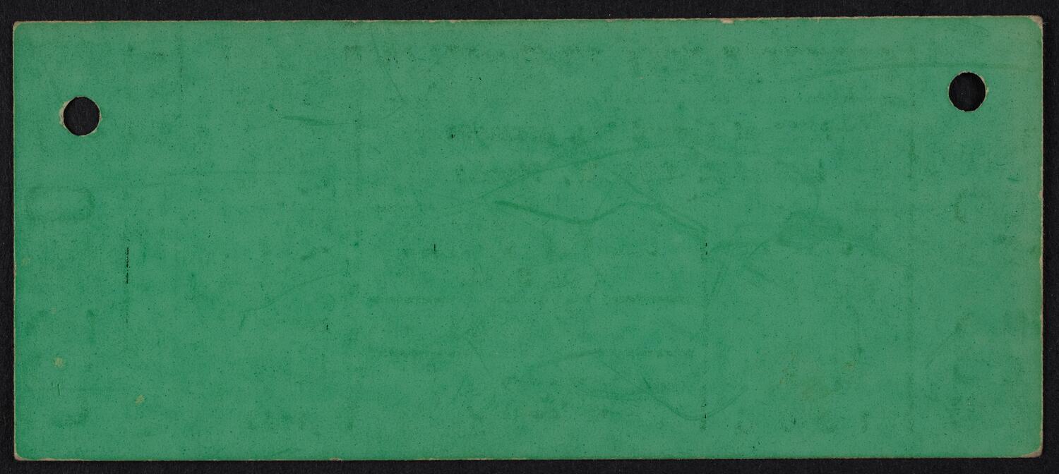 Ticket for Michael Rogers, January 16, 1968 (back)