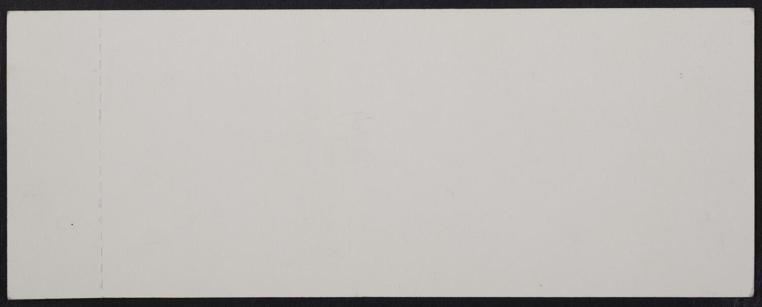 Ticket for ANPA Gala Performance, May 4, 1987 (back)