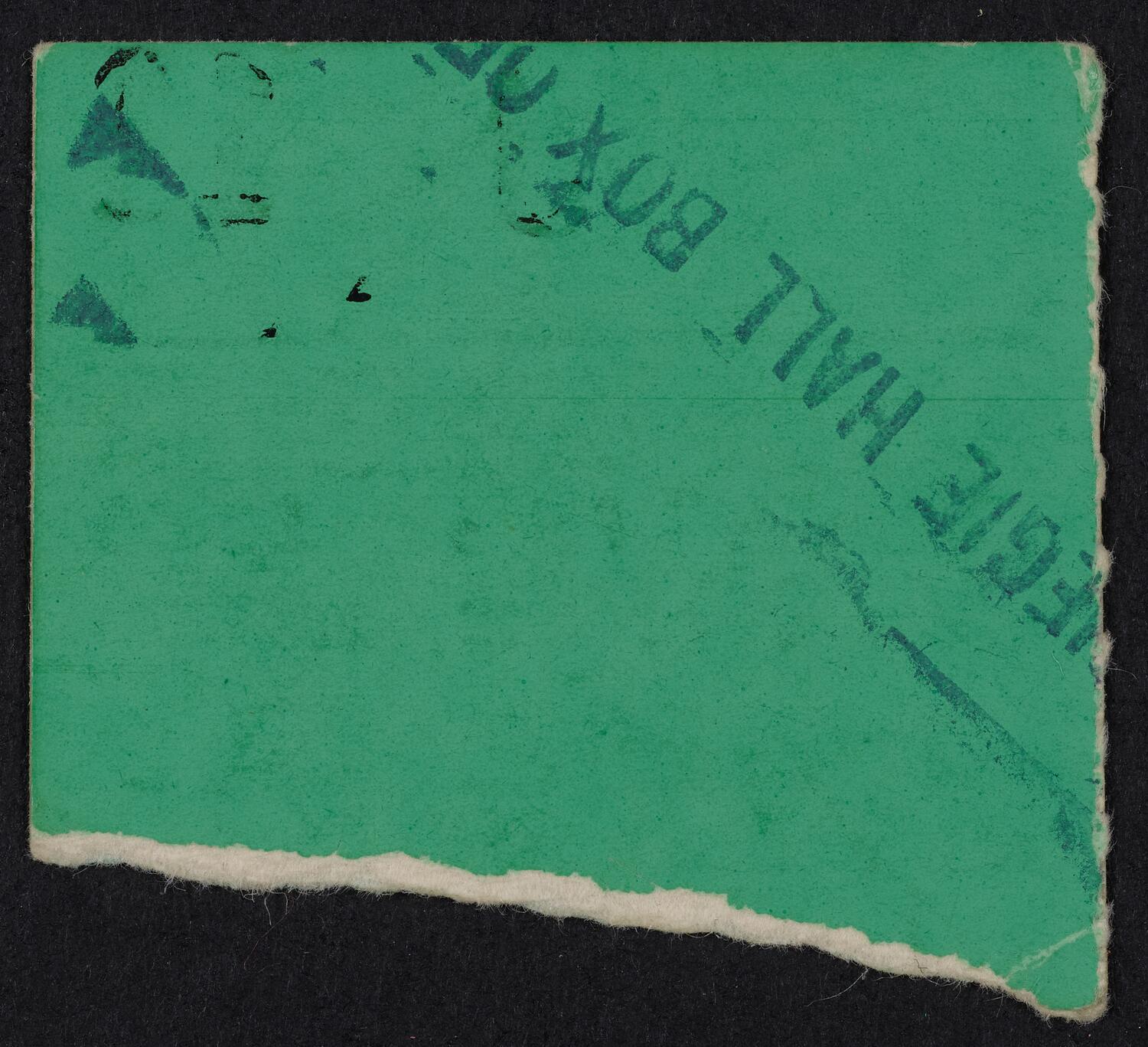 Ticket for Istomin/Stern/Rose Trio, December 2, 1970 (back)