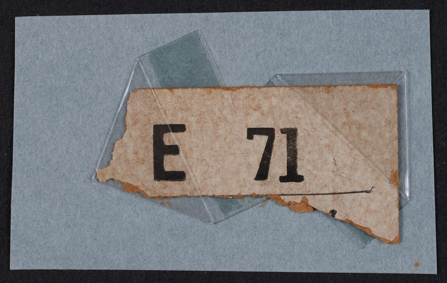 Ticket stub, undated (front)