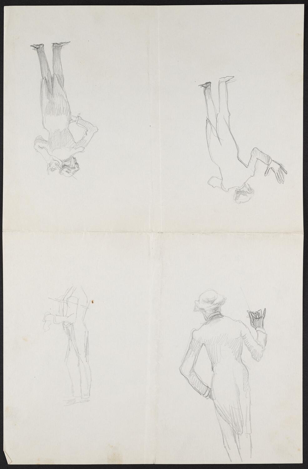 Sketches of standing figure in various poses