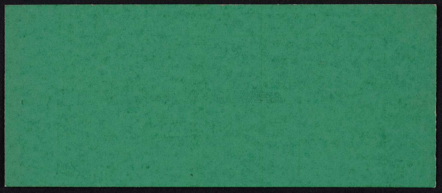 Ticket for Vladimir Horowitz, November 28, 1965 (back)