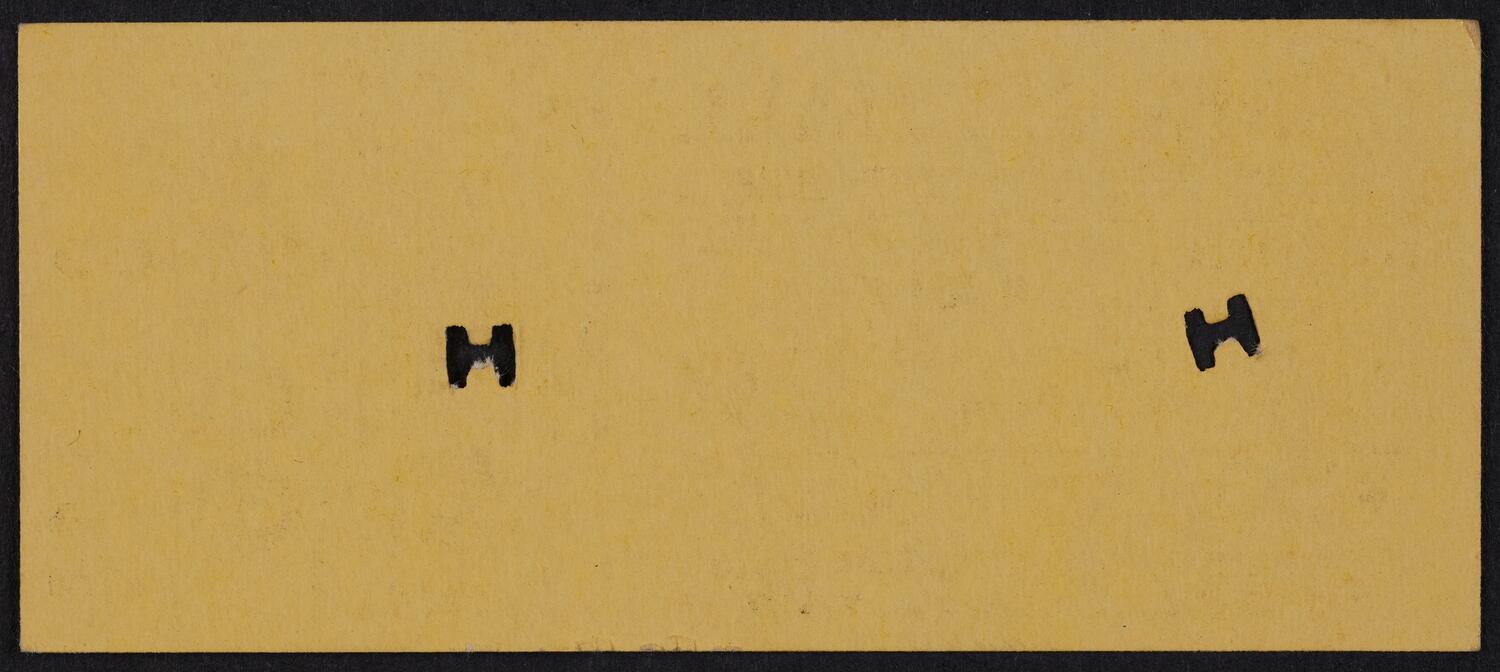 Ticket for Ernesto Dodds, November 5, 1930 (back)